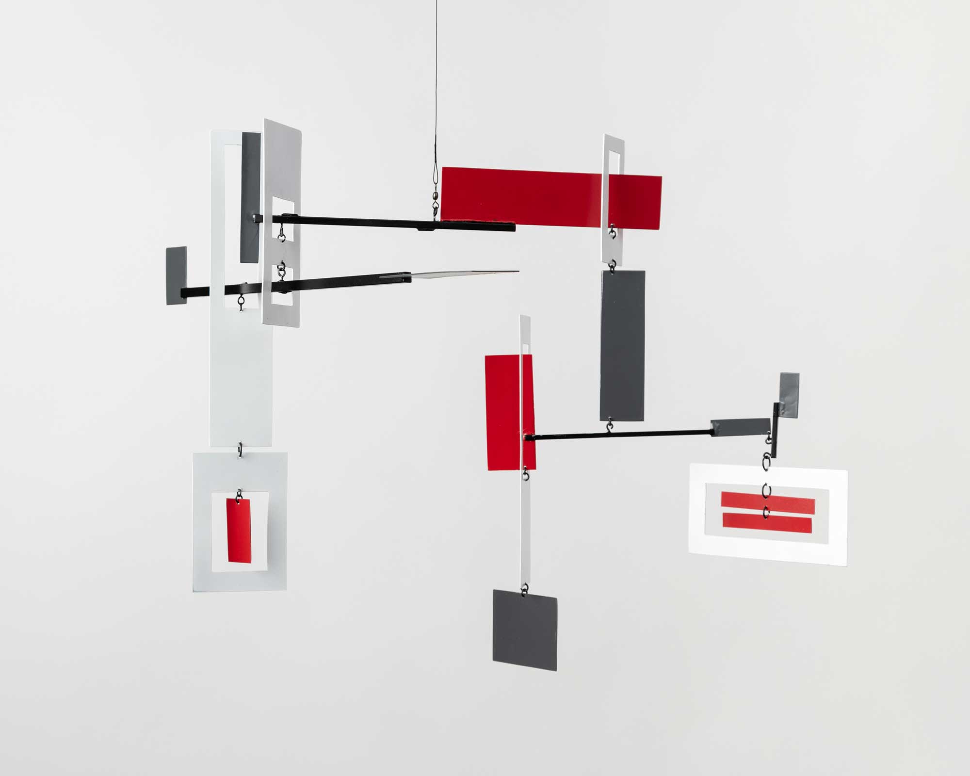 PD 17, Painted steel, 14 × 20 × 20", SOLD