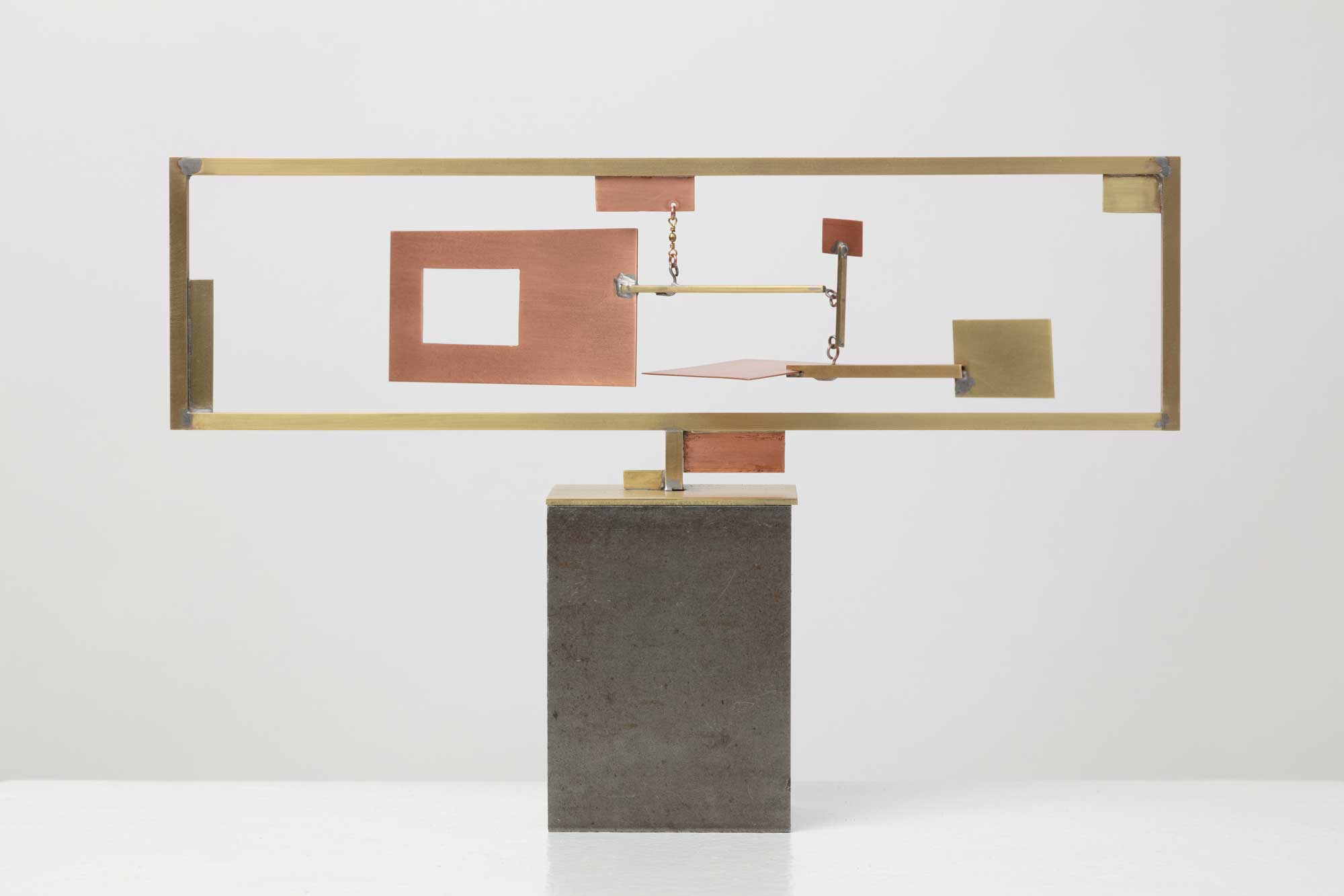 Dialogue 11, Brass & copper, 8 1/2 x 12 1/2 x 8", SOLD