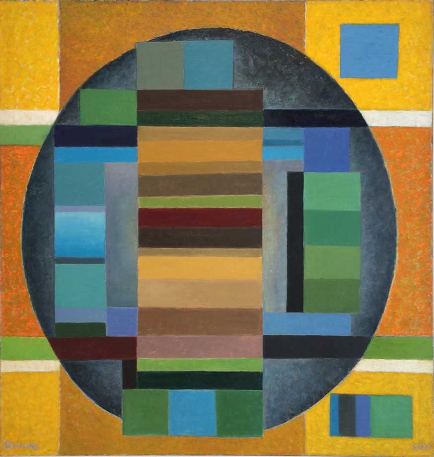Contained Escalation, 1980, oil on canvas, 44" x 42"