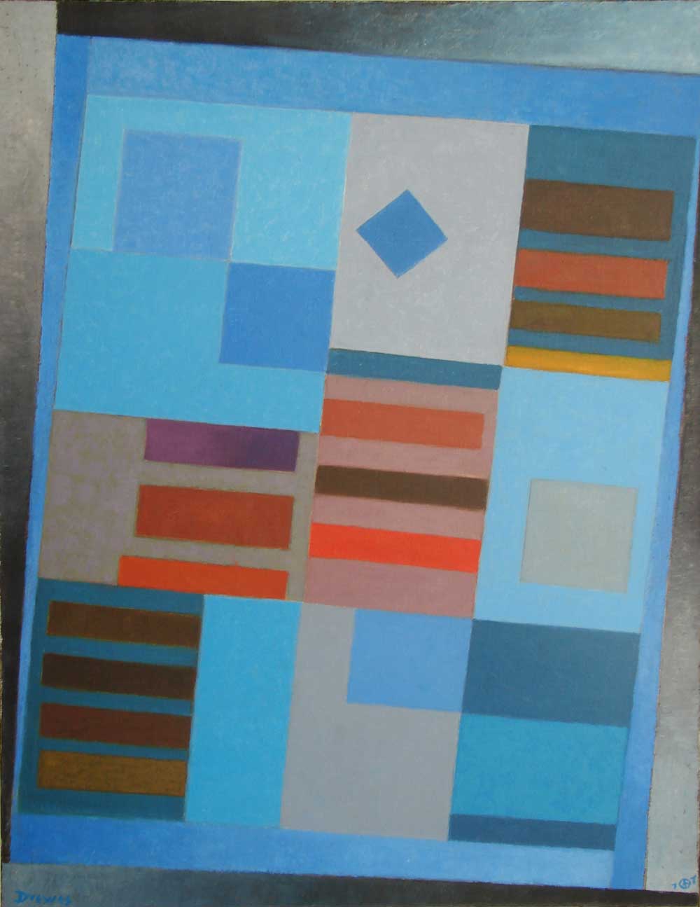 Counter Movement, 1977, oil on canvas, 46 x 36 inches