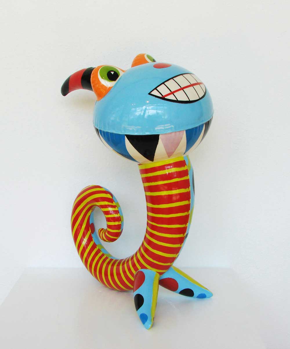 Big Grin, Glazed ceramic 24" x 18" x 12"