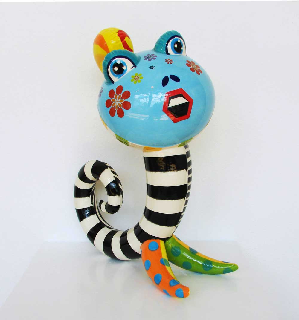 Gaga, Glazed ceramic, 25" x 21" x 12"