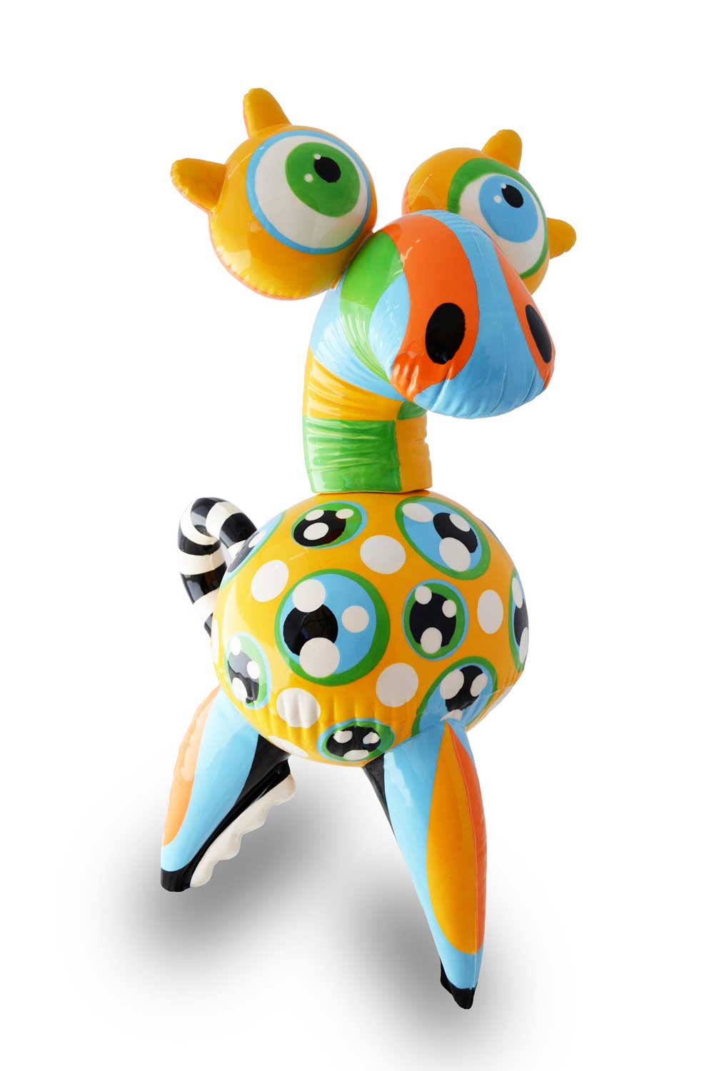 Foo Dog - Lick Lick, glazed ceramic, 34" x 26" x 16", SOLD