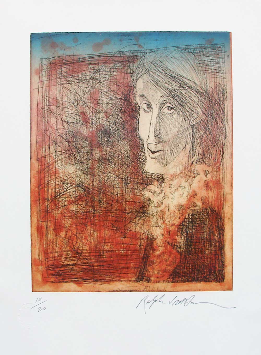 Virginia Woolf 3, Etching, 21 1/2" x 16"