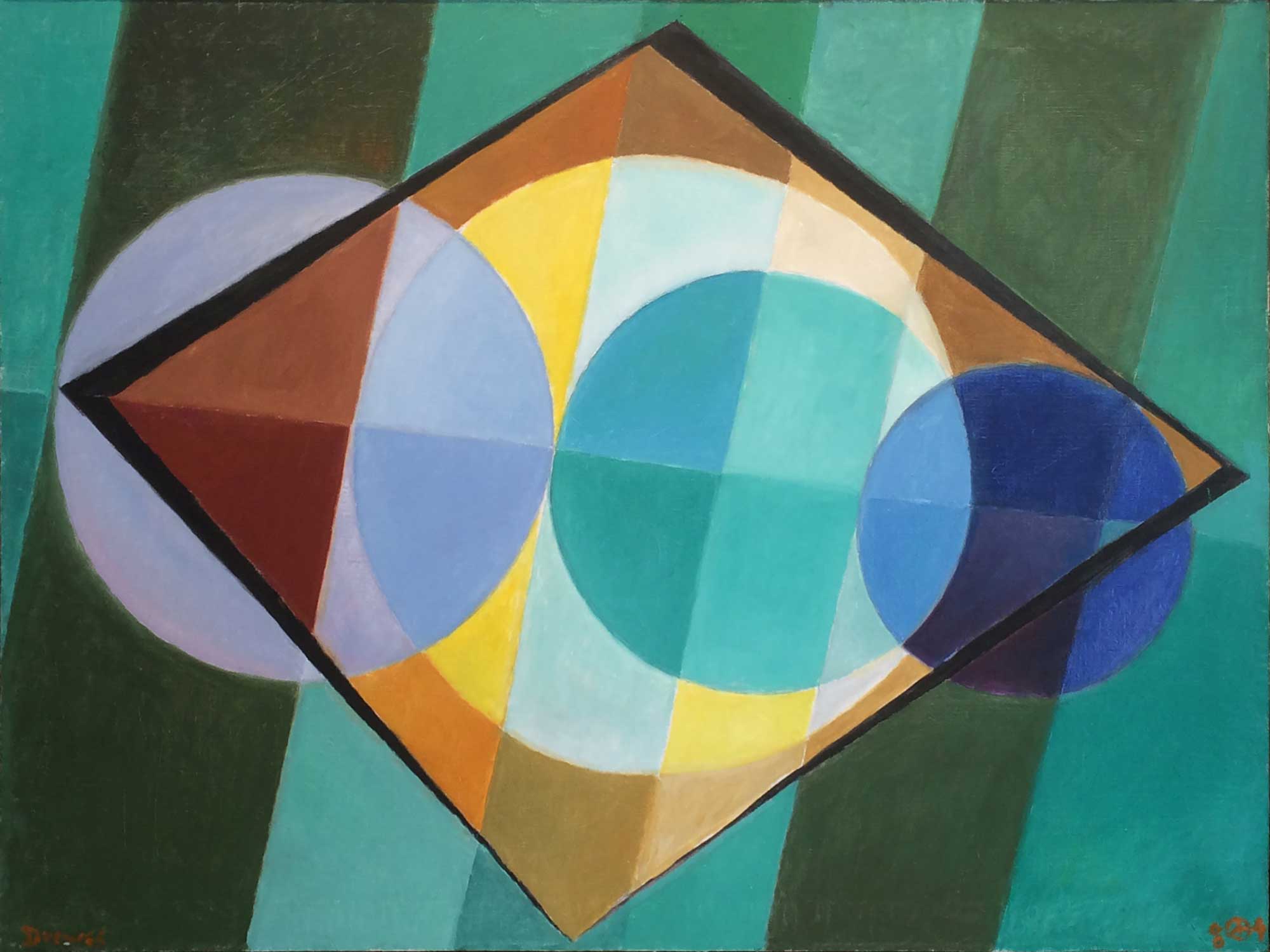 Shifting Sequence, 1984, oil on canvas, 30" x 40"