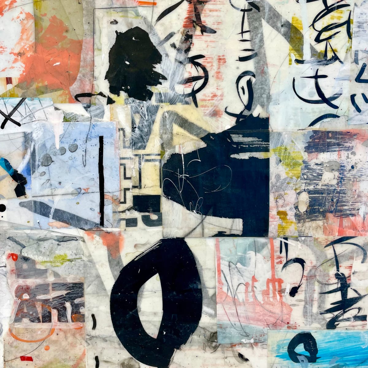 Collage IV, Mixed media, 18 x 18 inches