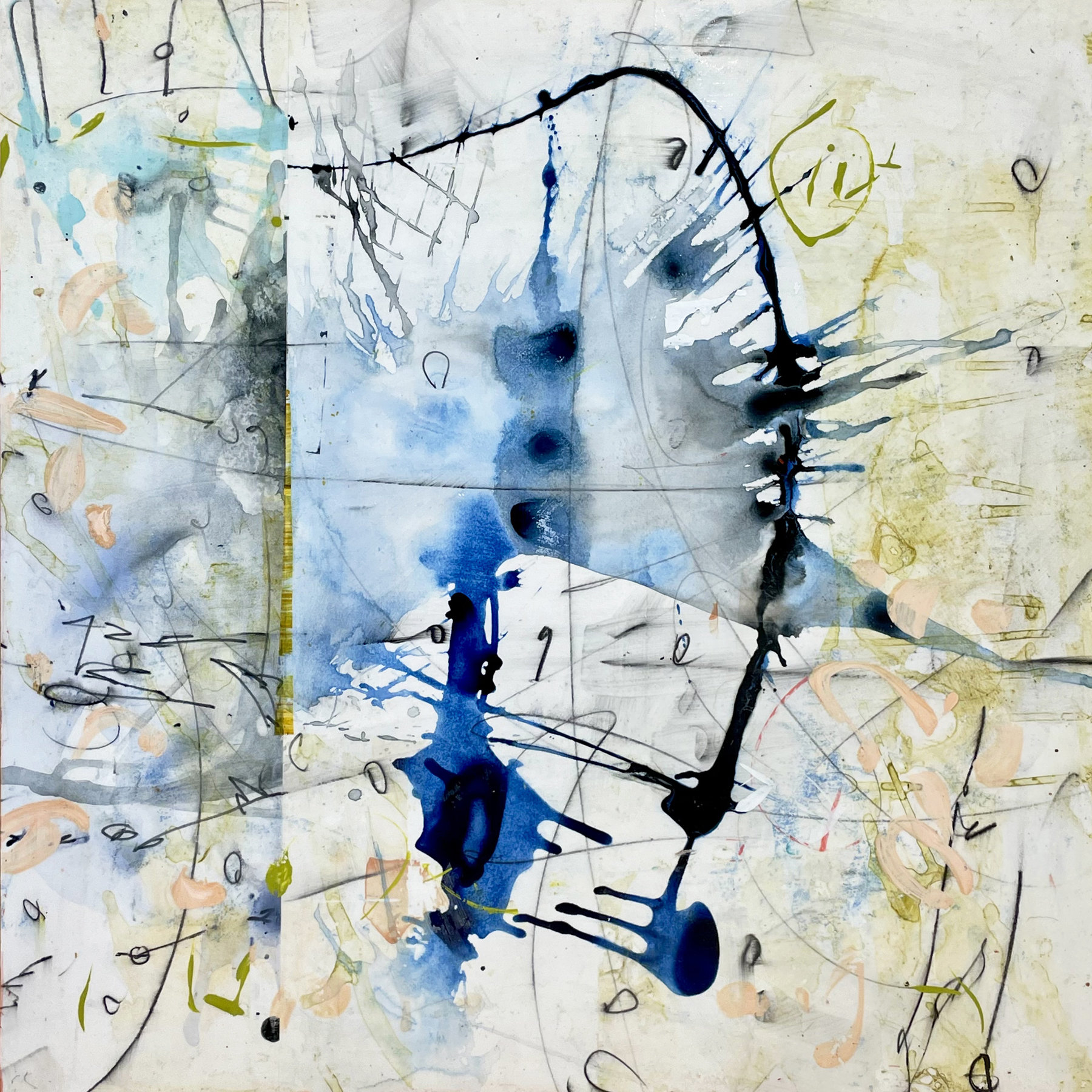 Nimbus I, Acrylic on panel, 30 x 30 inches