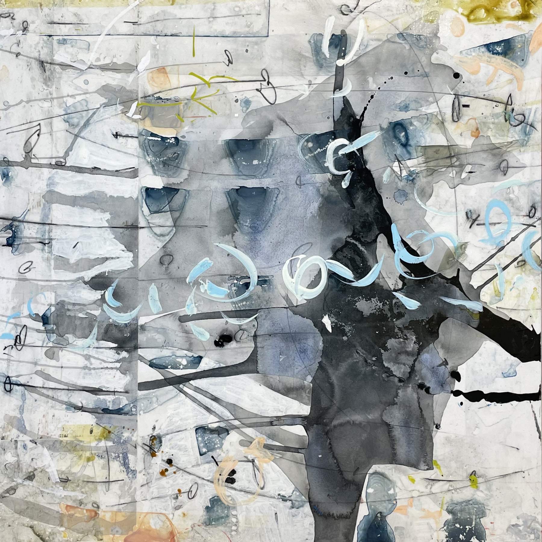 Nimbus III, Acrylic on panel, 30 x 30
