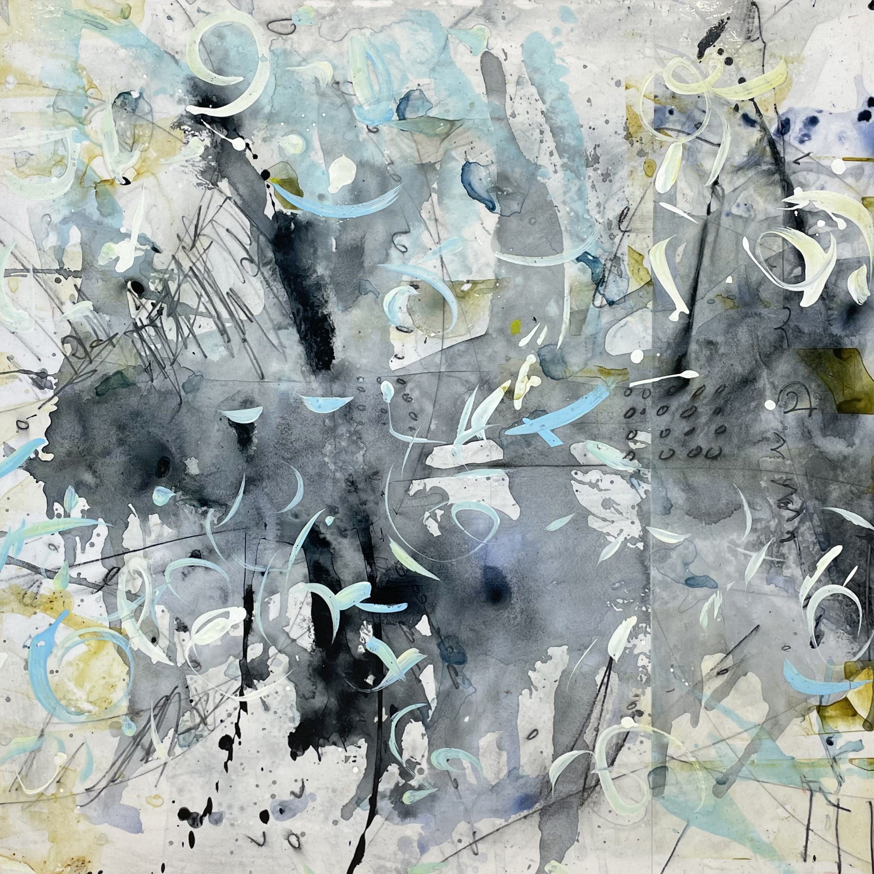 Nimbus IV, Acrylic on panel, 30 x 30 inches