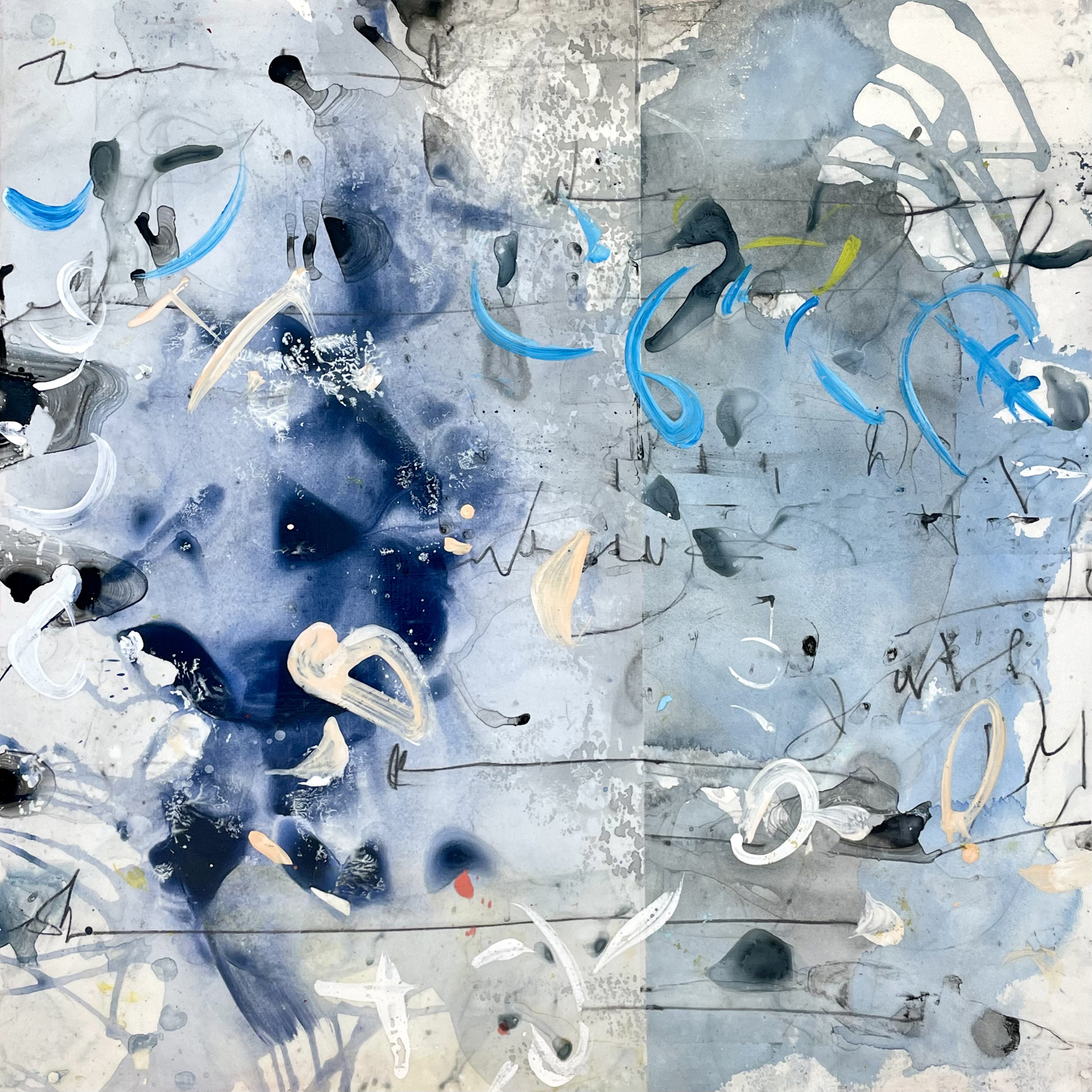 Nimbus VIII, Acrylic on panel, 30 x 30 inches