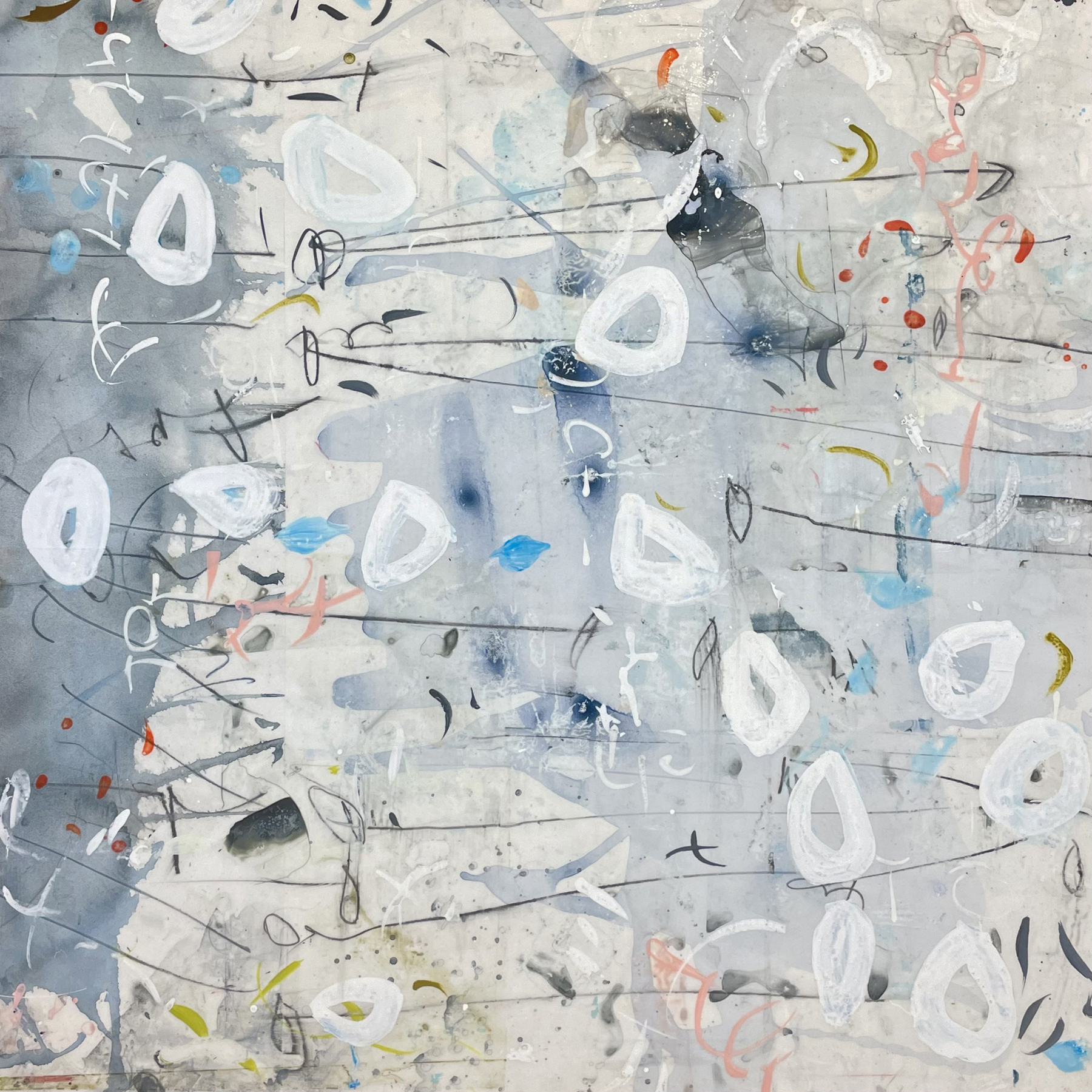 Nimbus X, Acrylic on panel, 30 x 30 inches