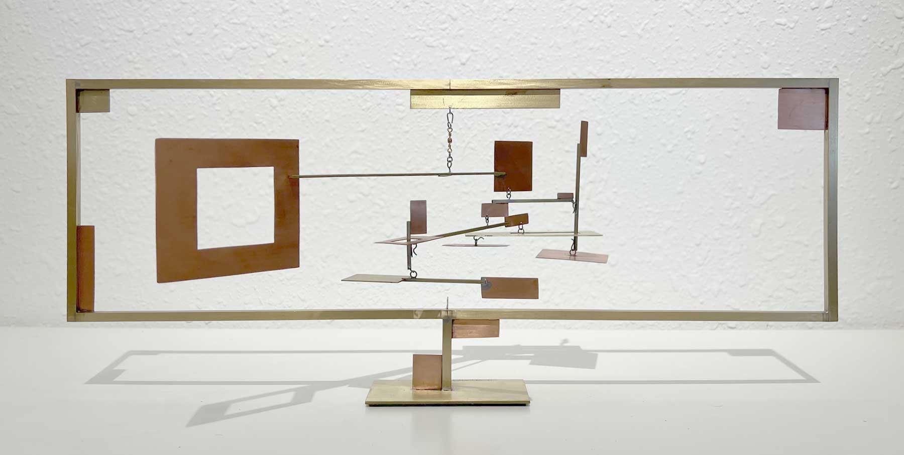 Dialogue 14, Copper and brass, 8 1/2 x 20 1/2 x 13 inches, SOLD