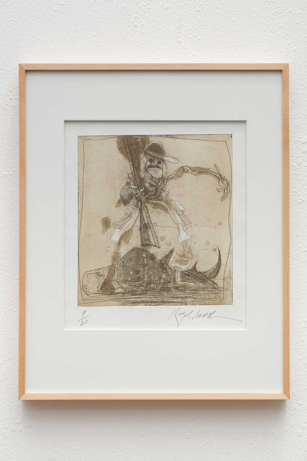 Hemingway, 1996, Etching, #9/20, 21 x 16 inches